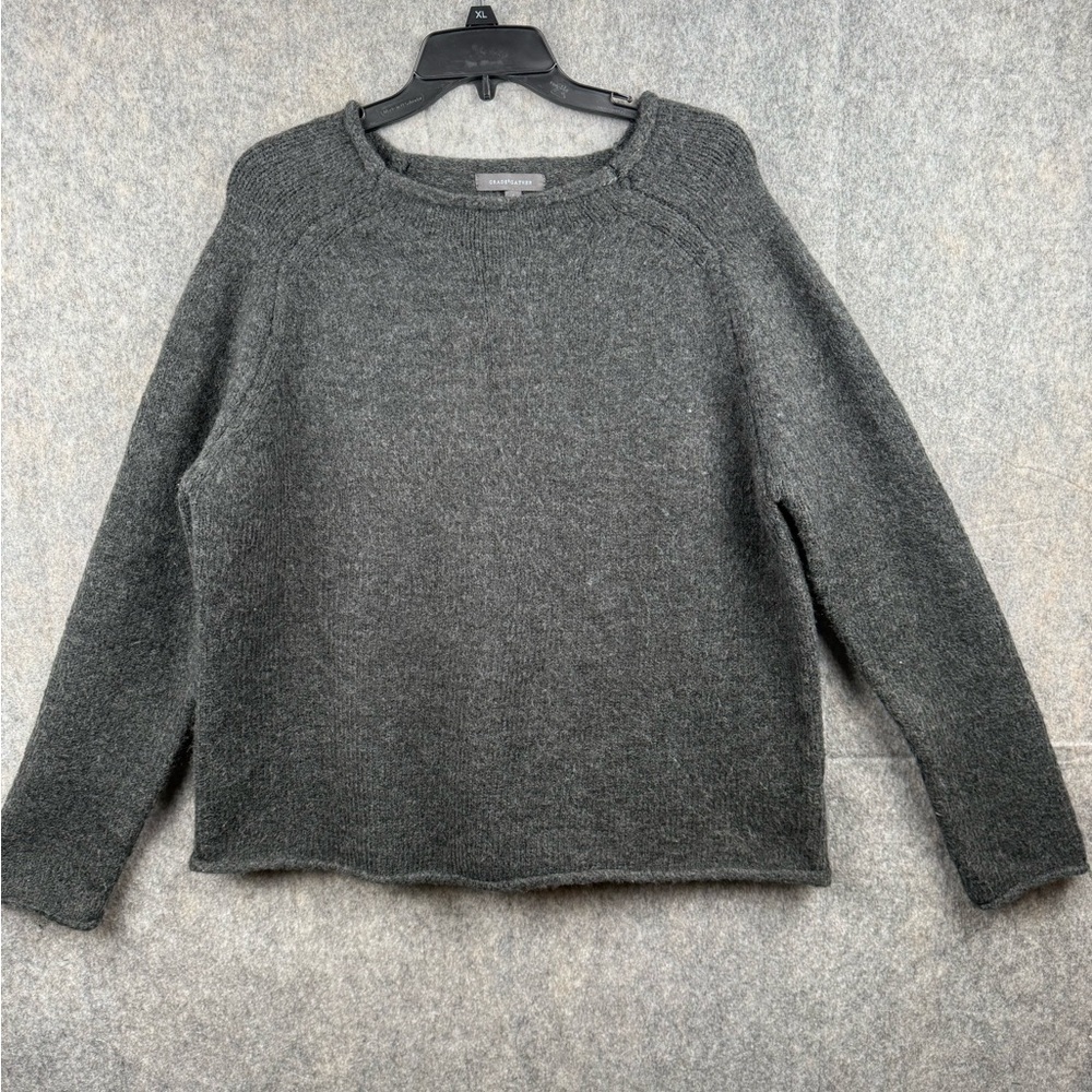 Grade & Gather Women’s Size Small‎ oversized knitted Gray Sweater lagenlook